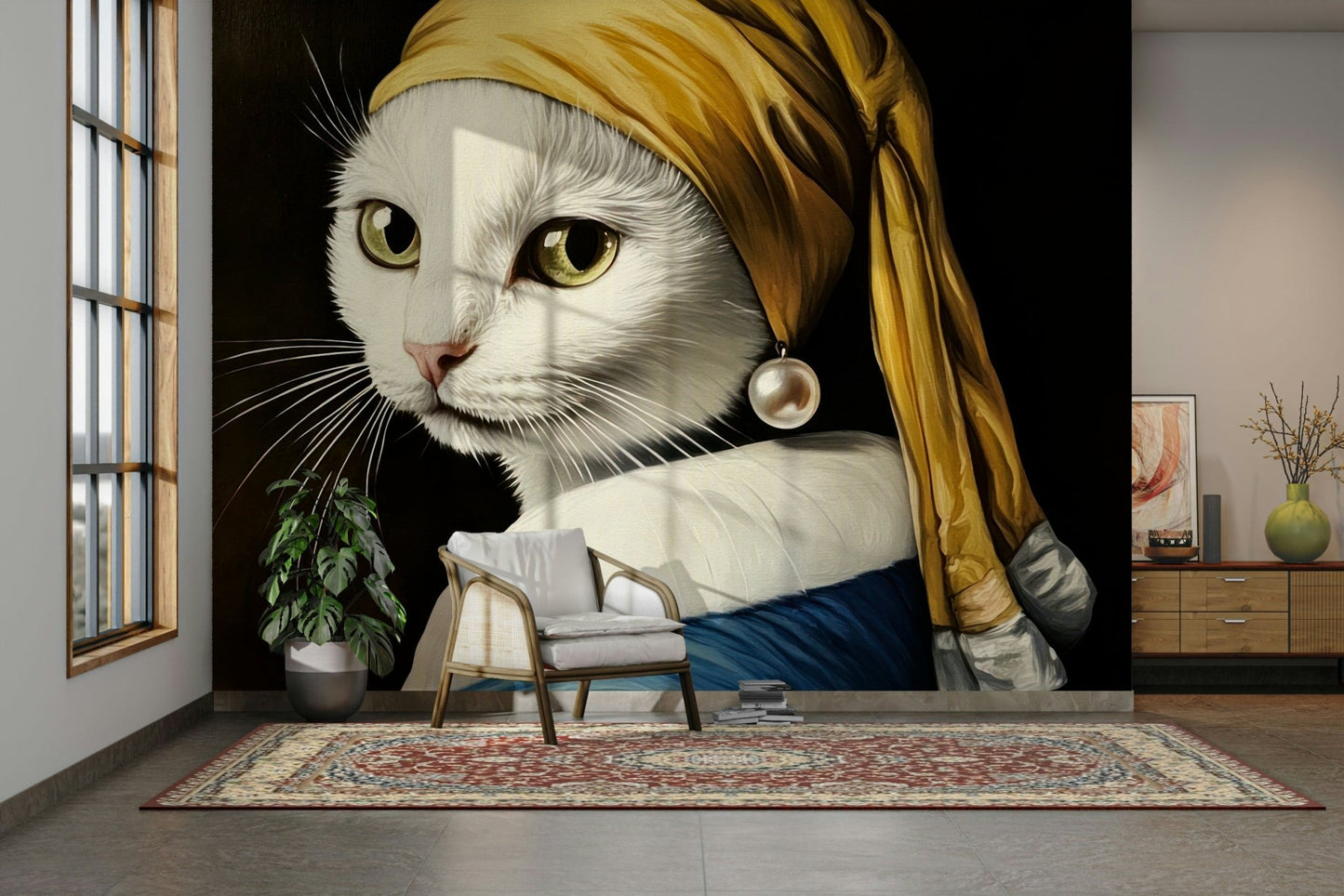 artistic portrait of a cat

