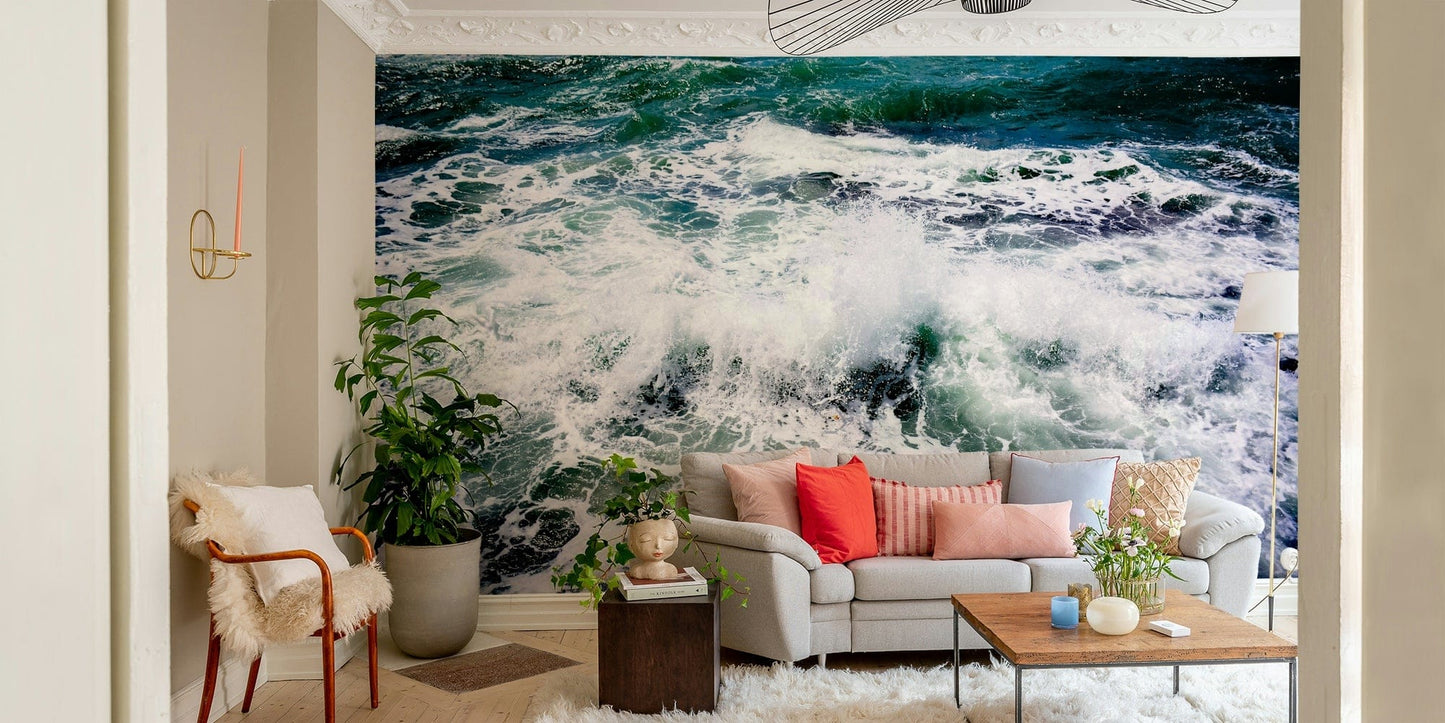 A tranquil abstract art wall mural for your decor.

