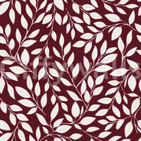 White Vines on Burgundy Wallpaper⁠