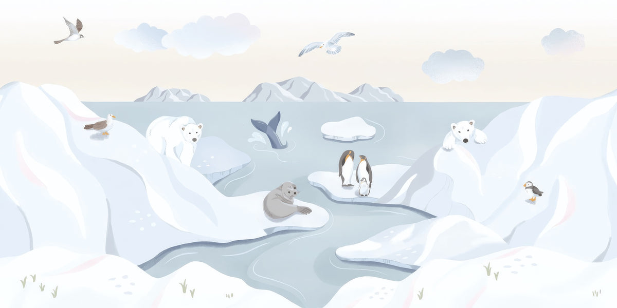 Antarctic Animal Wall Mural in your room
