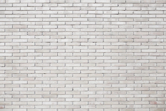 White Concrete Industrial Brick Wallpaper