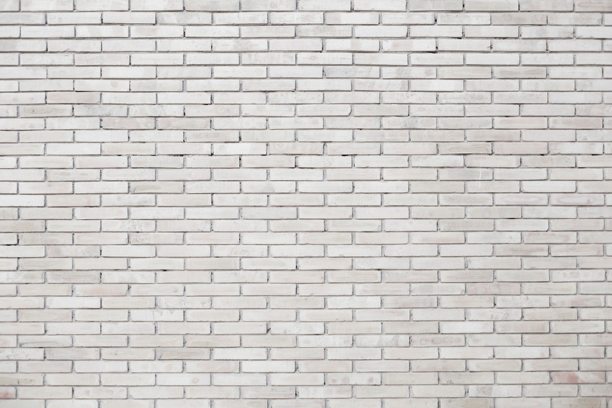 White Concrete Industrial Brick Wallpaper in your room
