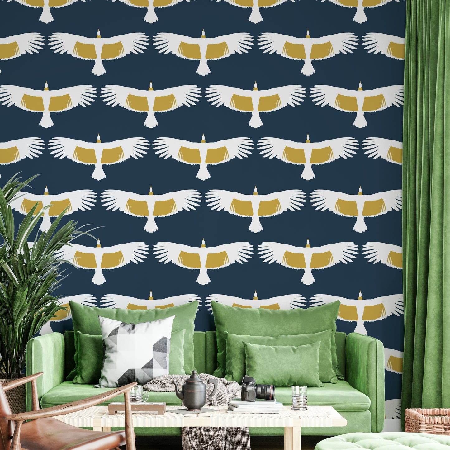 Calm nature mural wallpaper scene

