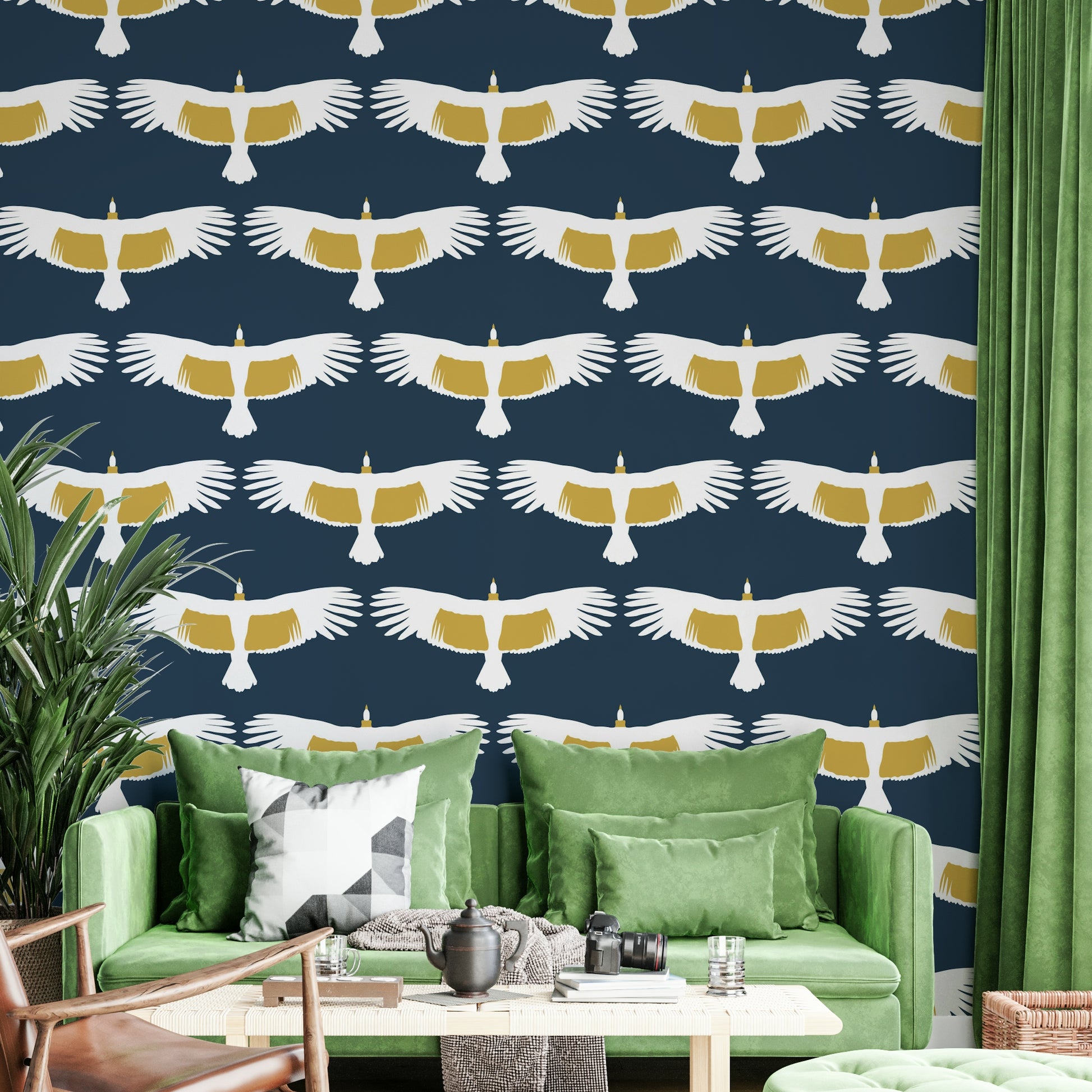 Calm nature mural wallpaper scene

