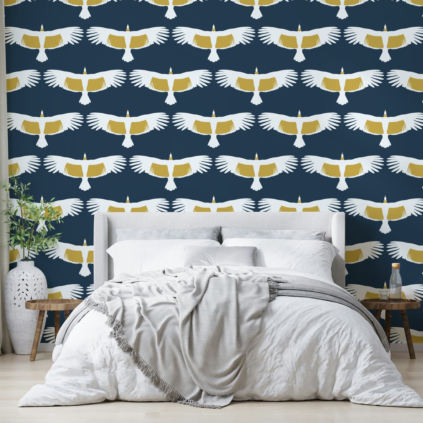 Peaceful wildlife wall mural

