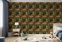 Wild Jungle Roam Tigers wallpaper with prowling tiger motifs