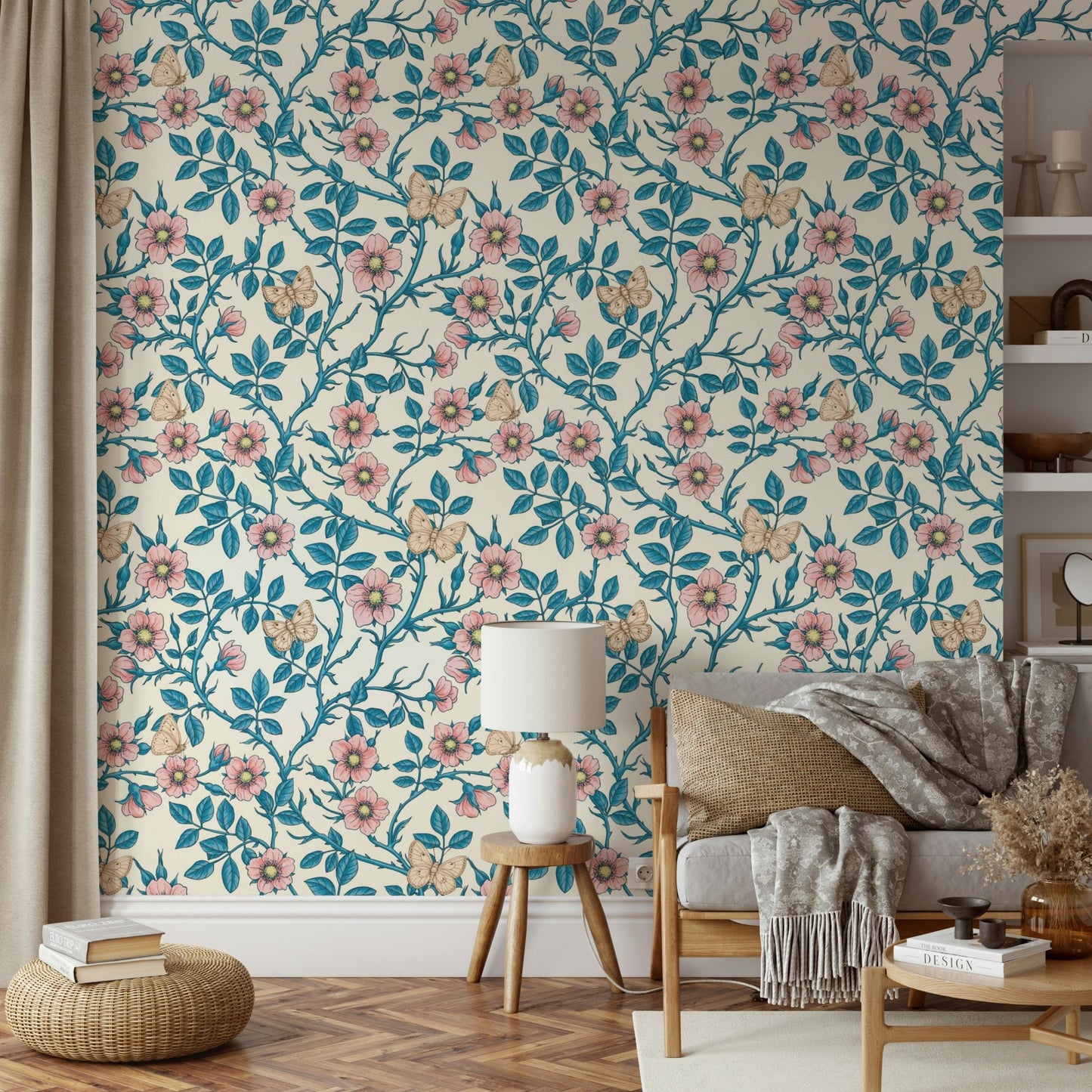 Timeless elegance with a whimsical floral design

