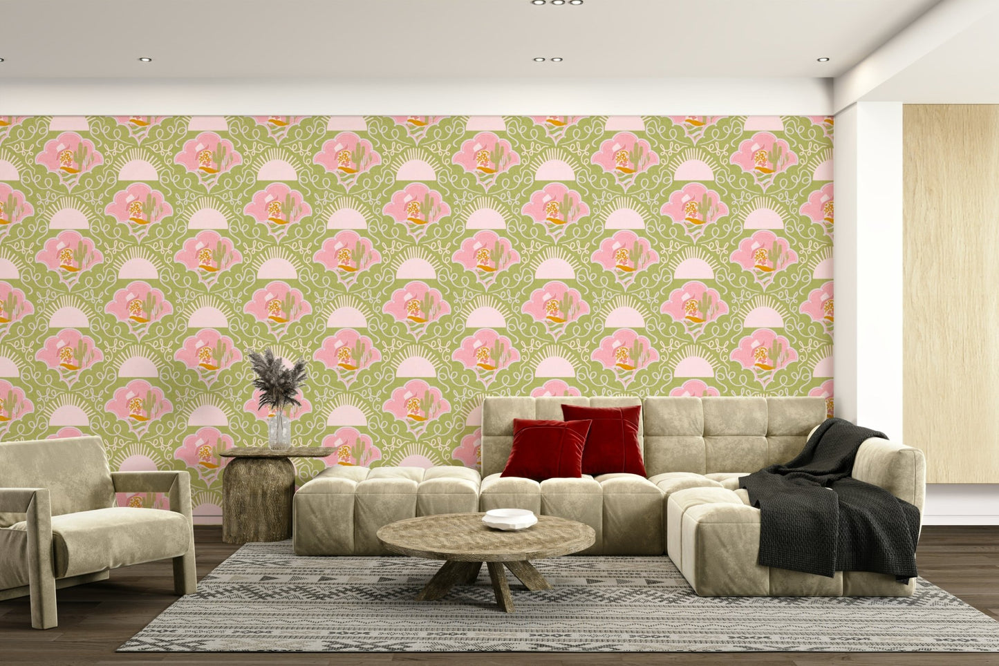 The feeling is one of happy, rustic beauty.

