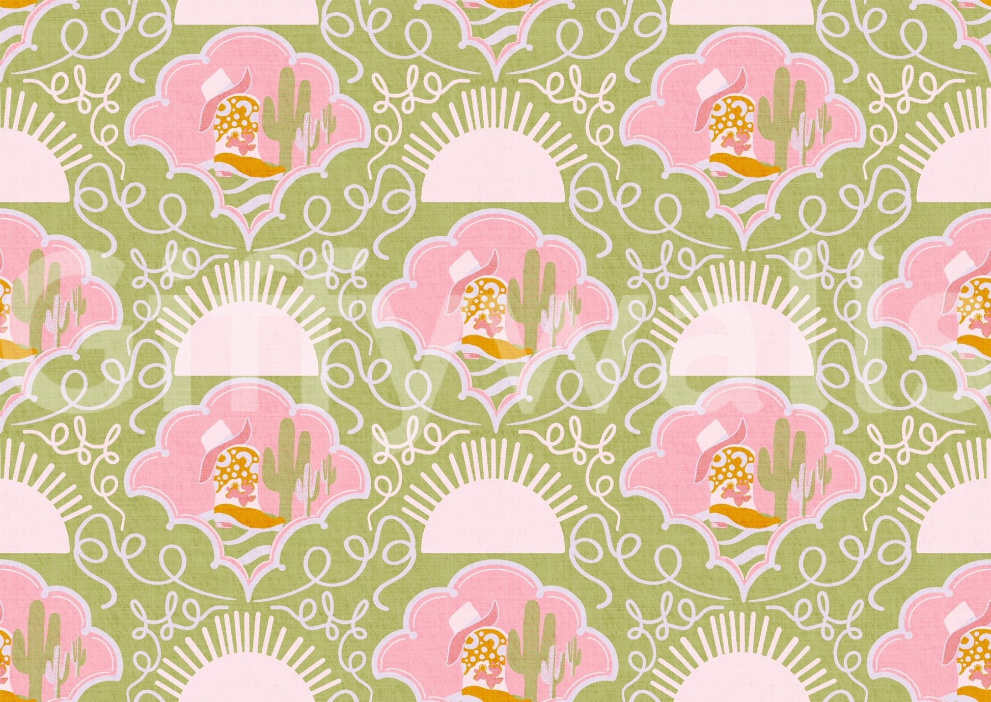 The image captures the spirit of the Wild West.

