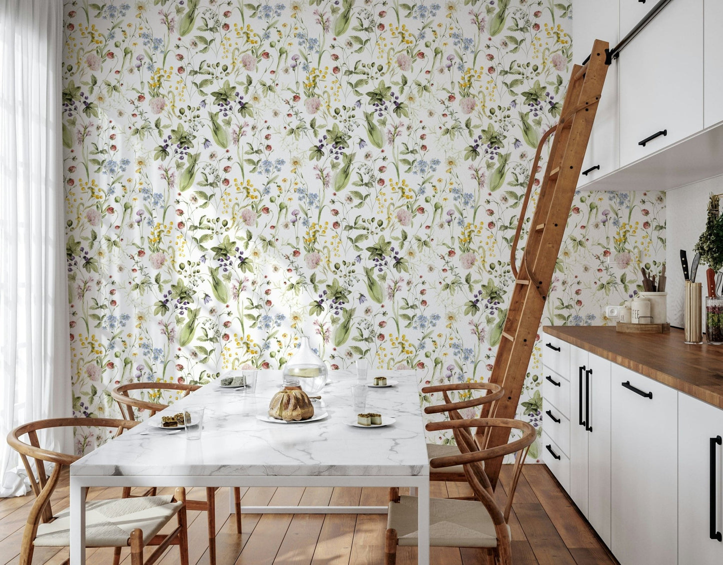 Wildflower Dreams blooming meadow scene wall décor.
