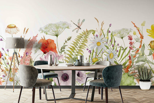 Graceful forms of wildflowers.

