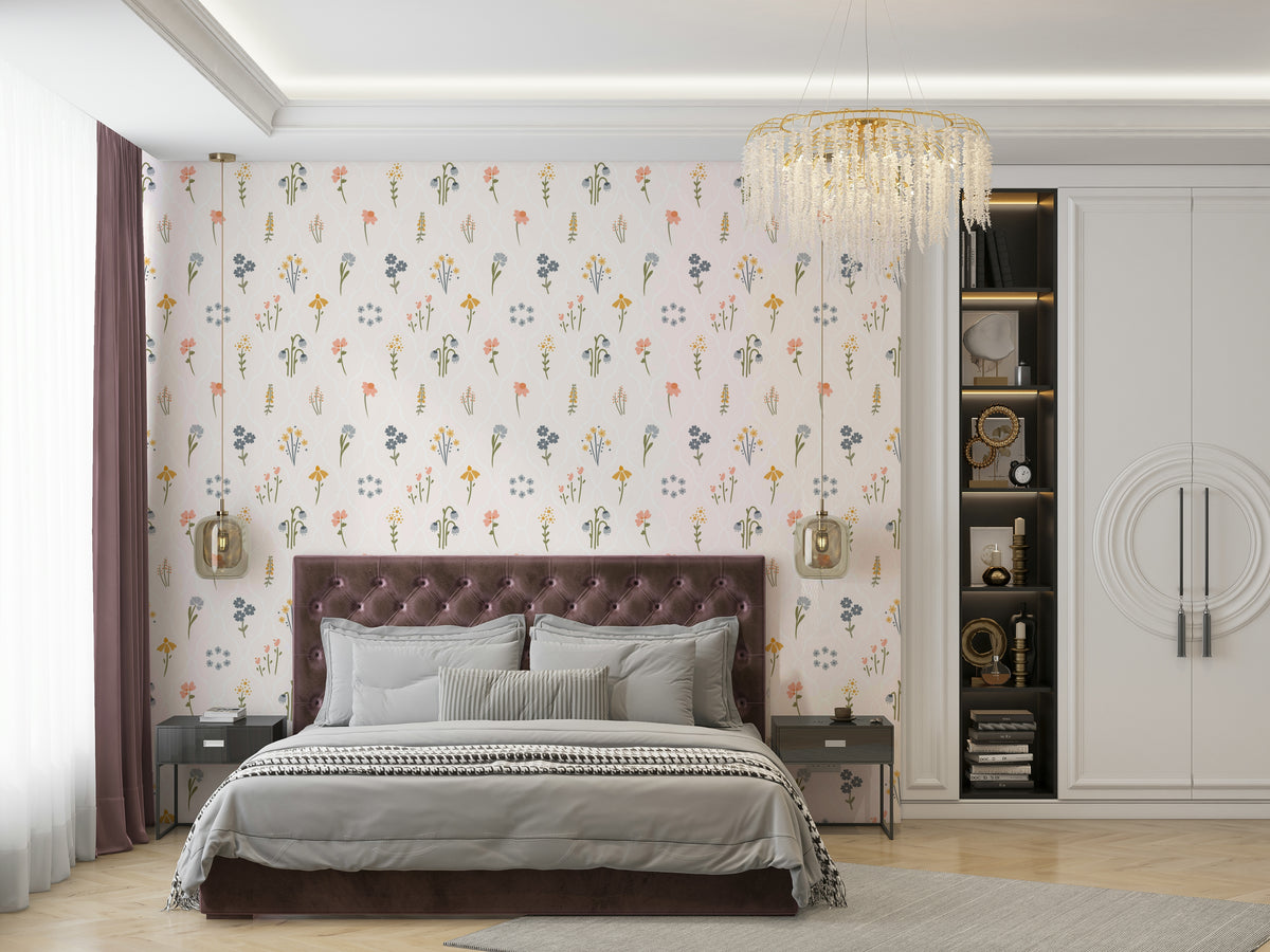 Simple nature-inspired wallpaper for walls

