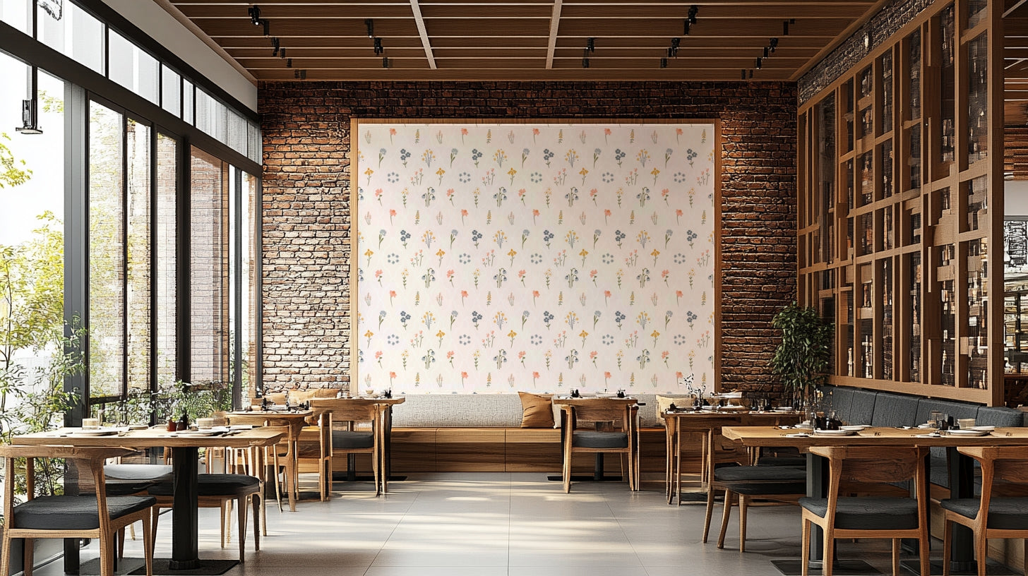 Whimsical garden wallpaper for walls

