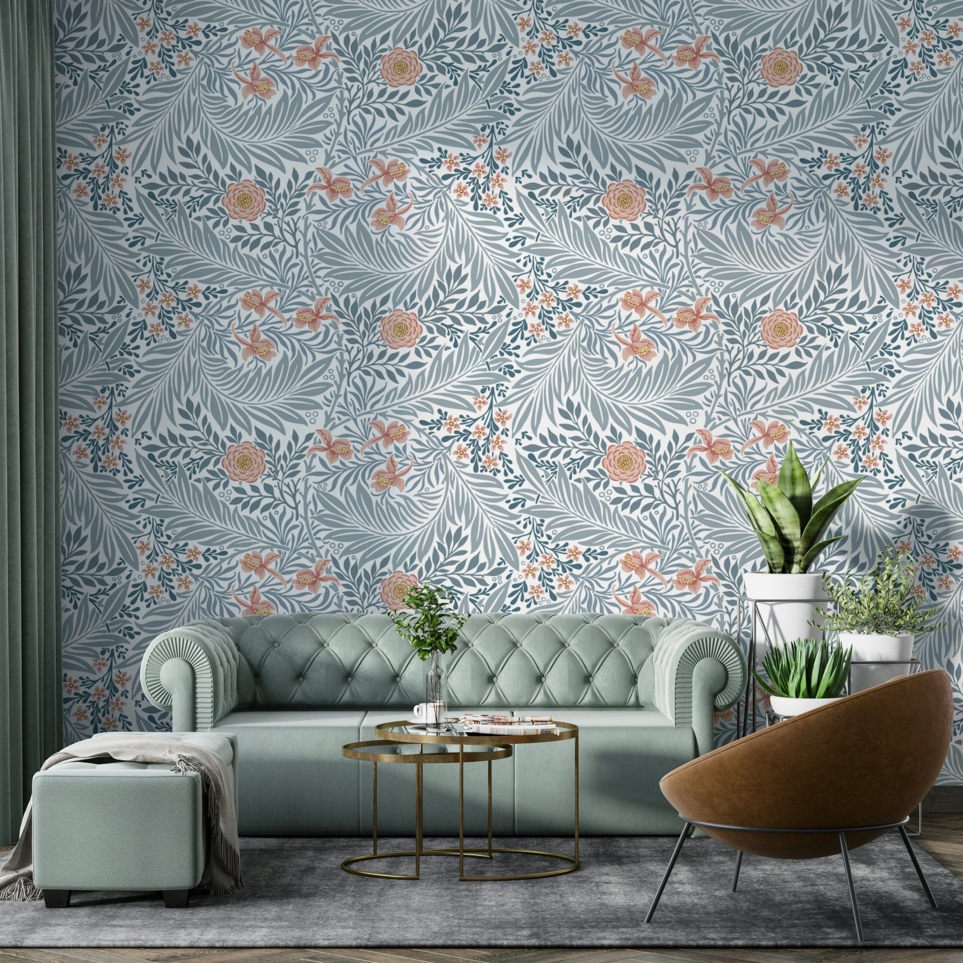 The design has a very polished and luxurious effect on the space.

