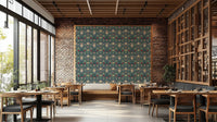 The design has a layered, artistic look with a sense of texture.

