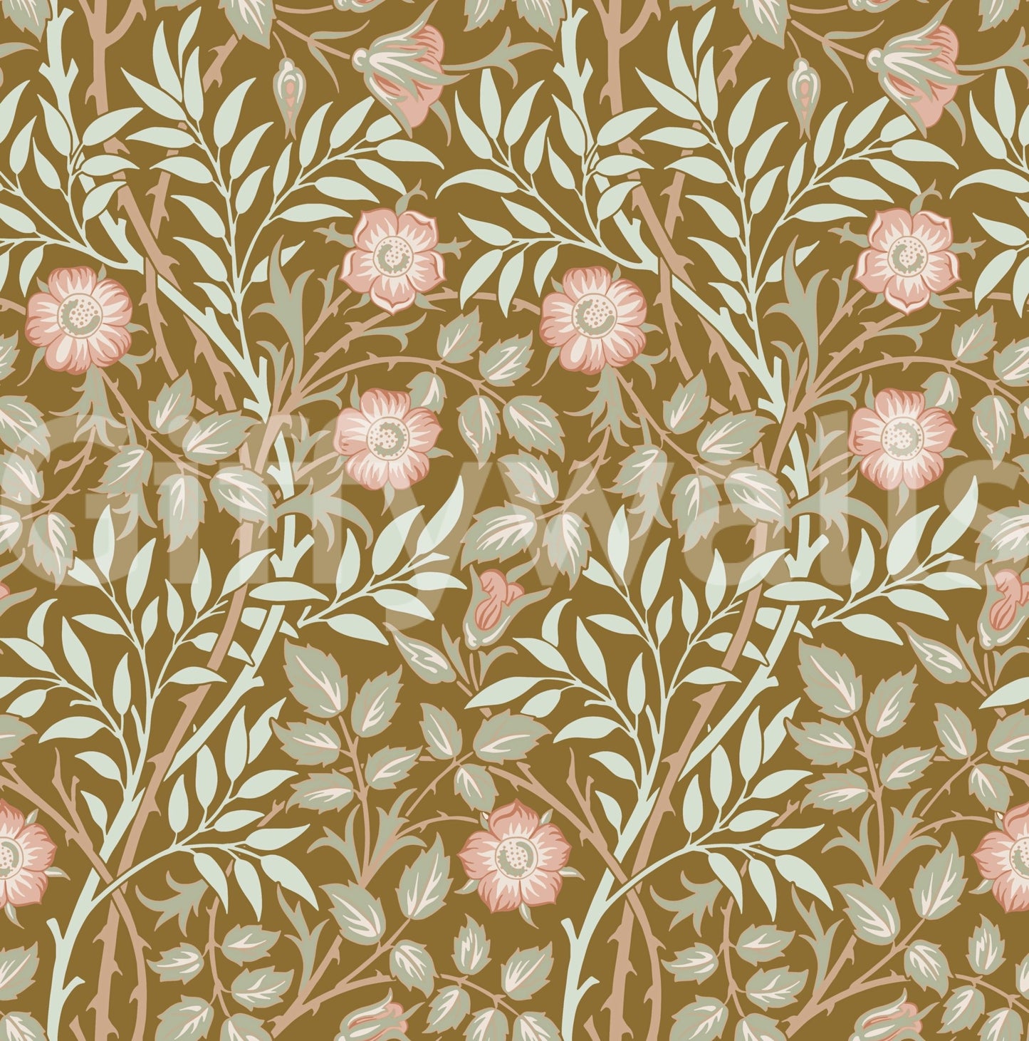 The wallpaper has a smooth, non-reflective matte finish.

