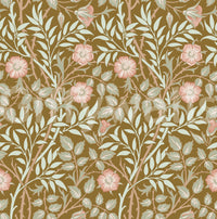 The wallpaper has a smooth, non-reflective matte finish.

