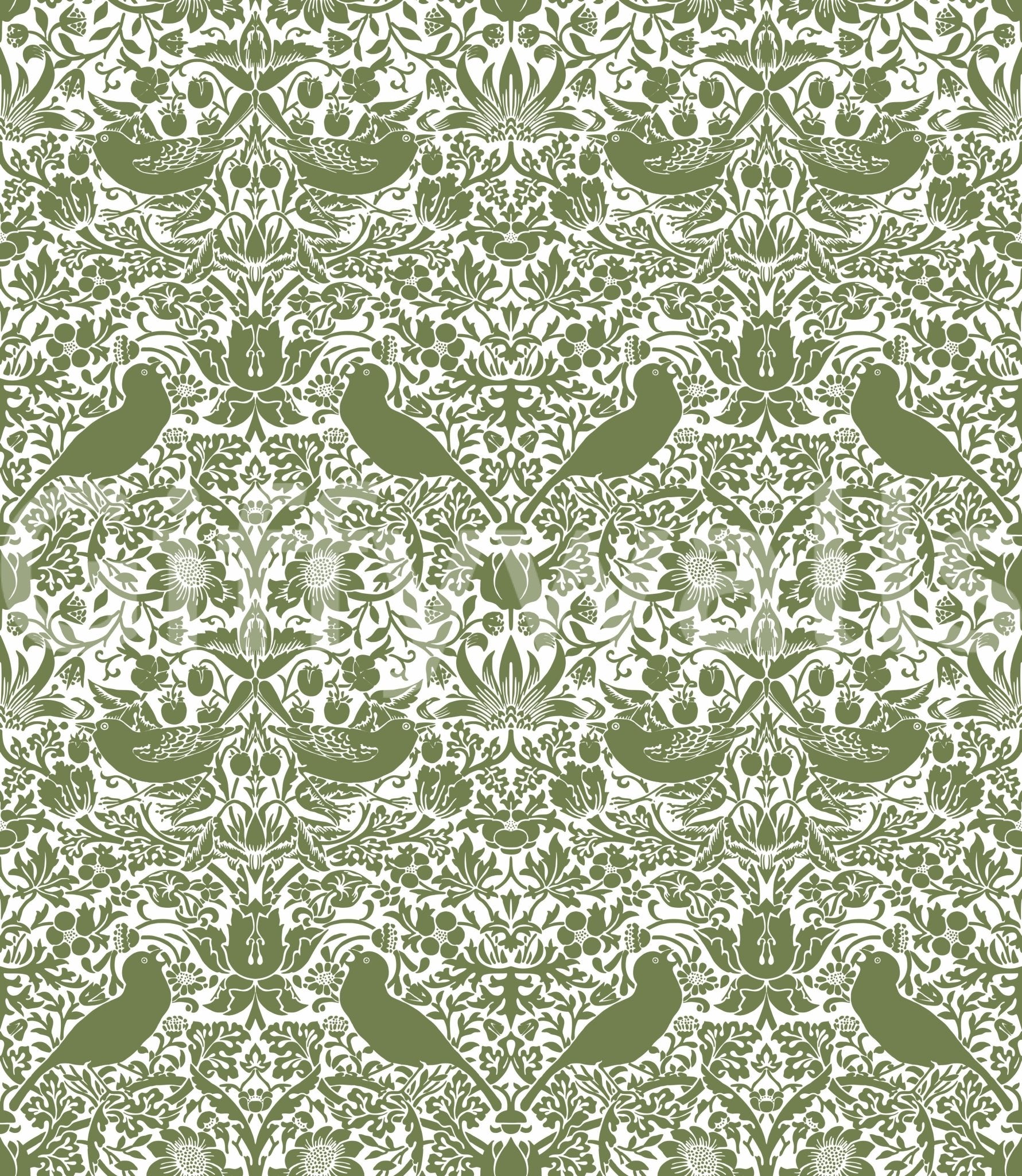 The wallpaper has a smooth, non-reflective matte finish.

