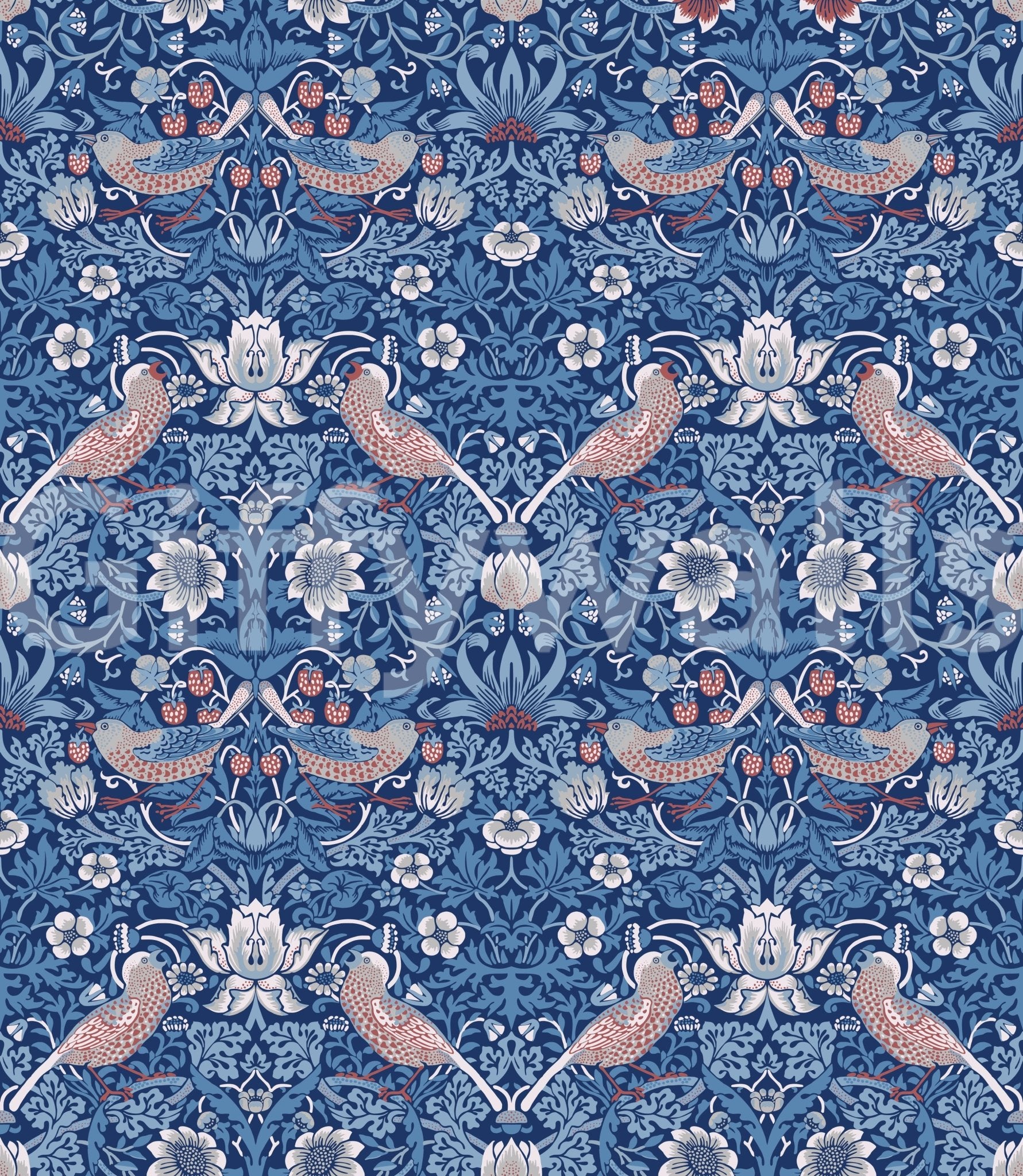 The wallpaper has a smooth, non-reflective matte finish.

