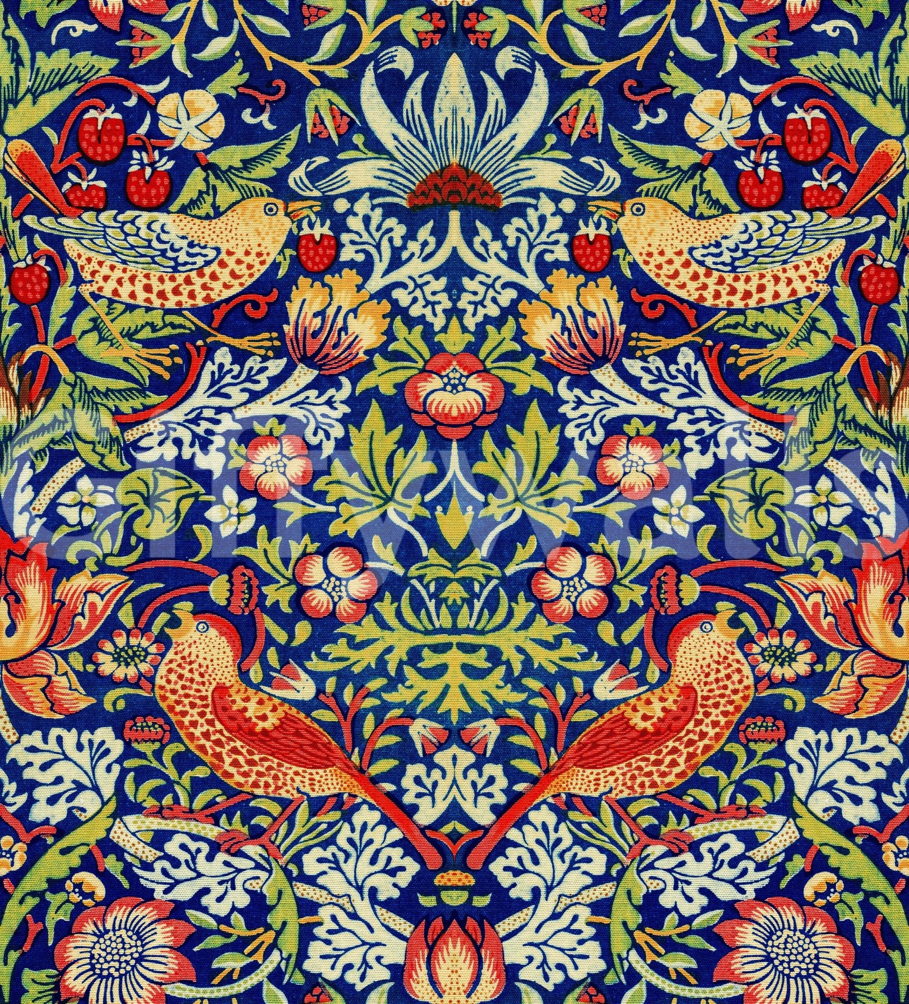 The wallpaper has a smooth, non-reflective matte finish.

