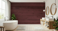 Bathroom wall Wine-Stained Wood Wall Mural rustic wine stained timber style