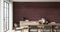 Dining room wall Wine-Stained Wood Wall Mural warm burgundy wood pattern look