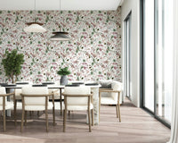 Wall mural featuring Winter Berries Watercolor design