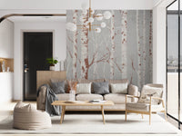 Winter Birch Beauty Wall Mural