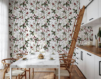 Subtle Christmas theme Winter Garden mural application.