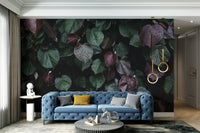 A detail shot of the elegant lines in the wallpaper.

