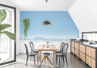 Winter Mountain Wallpaper Mural - Giffywalls