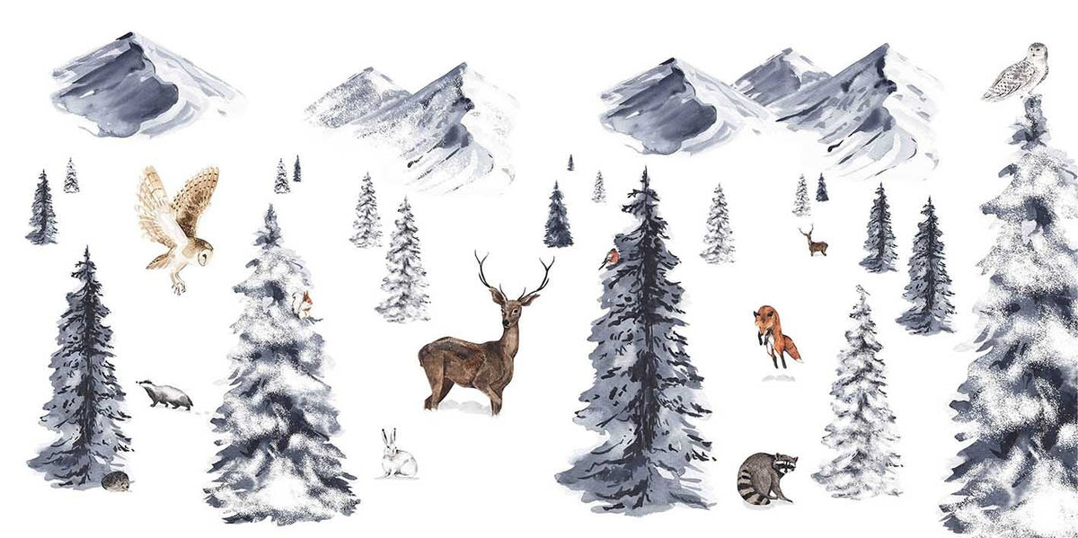 Winter wonderland wallpaper mural in your room