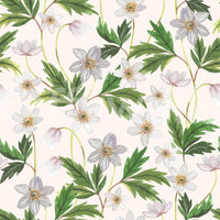 Wood Anemone flower design for light, bright spaces


