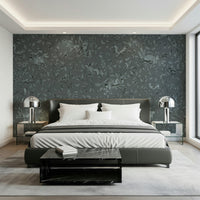 Dreamy woodland mural capturing tranquil trees and gentle light for a peaceful space.