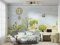 Woodland Friends Adventure mural for a nursery.

