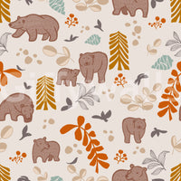 Charming woodland animal scene for nursery walls

