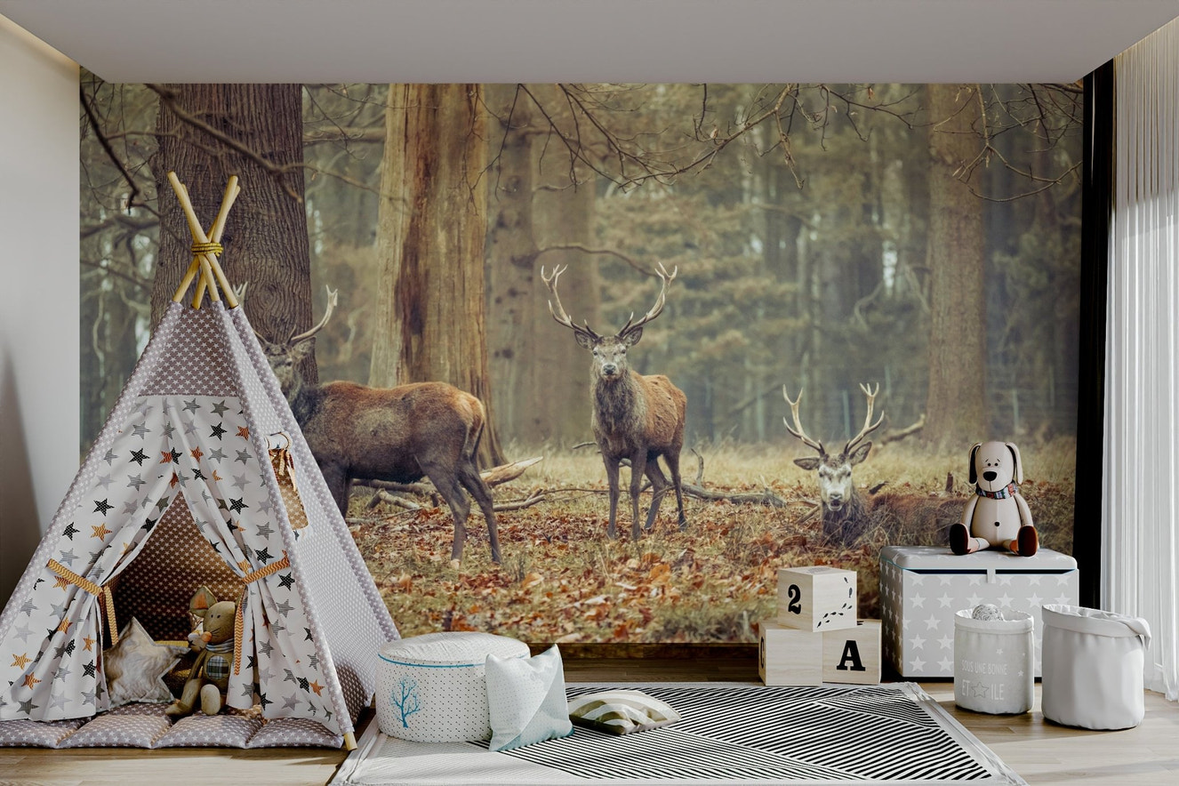 woodland lords wall mural


