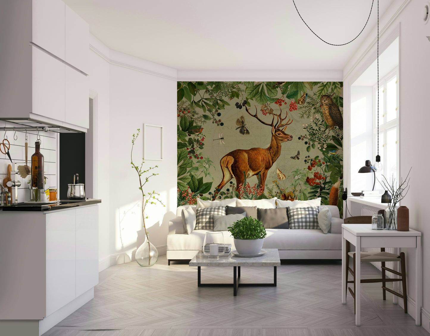 Nature-inspired wallpaper for nurseries

