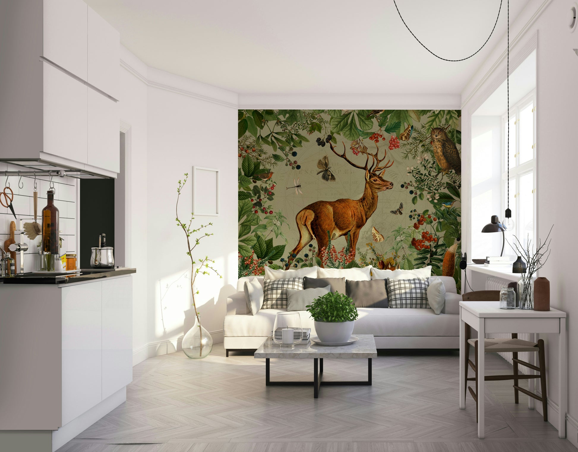 Nature-inspired wallpaper for nurseries

