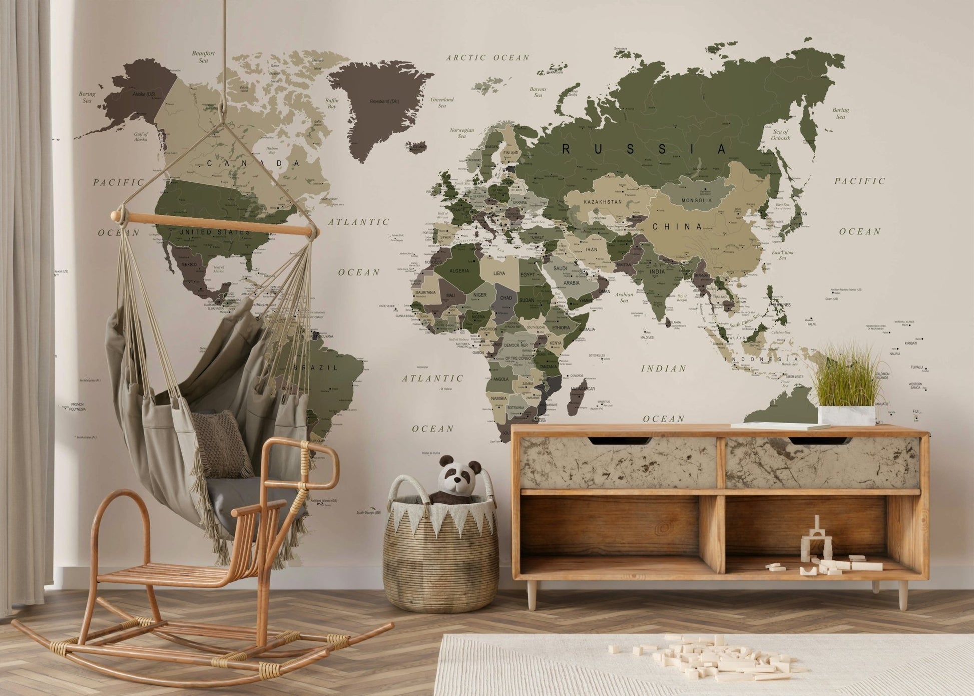 Earth tone map wallpaper

