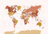 Educational mural with classic global design

