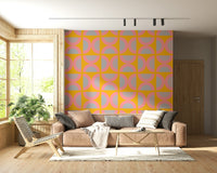 Decorative accent wall design Semi-Circle Pop circles.