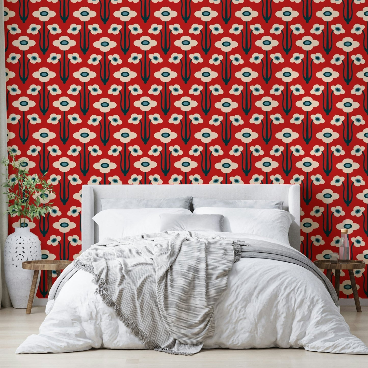 Charming yet sophisticated floral motifs.

