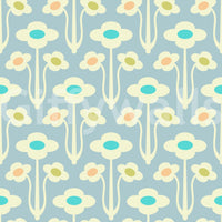 Floral wallpaper with a gentle, painterly feel.

