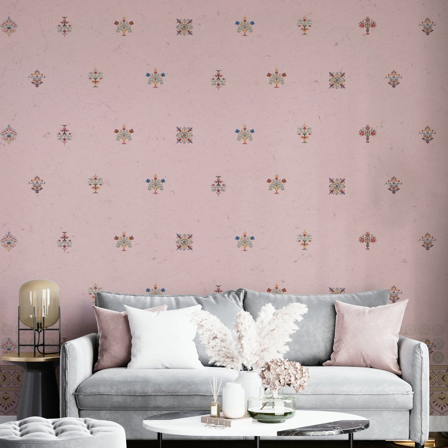 View of friendly shapes and a playful pattern

