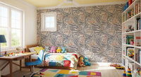 Zebra Butterfly Metamorphosis • Maximalist Boho in Earthy Pastels Wallpaper⁠