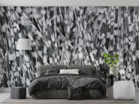 A classic striped leaf wallpaper for walls.

