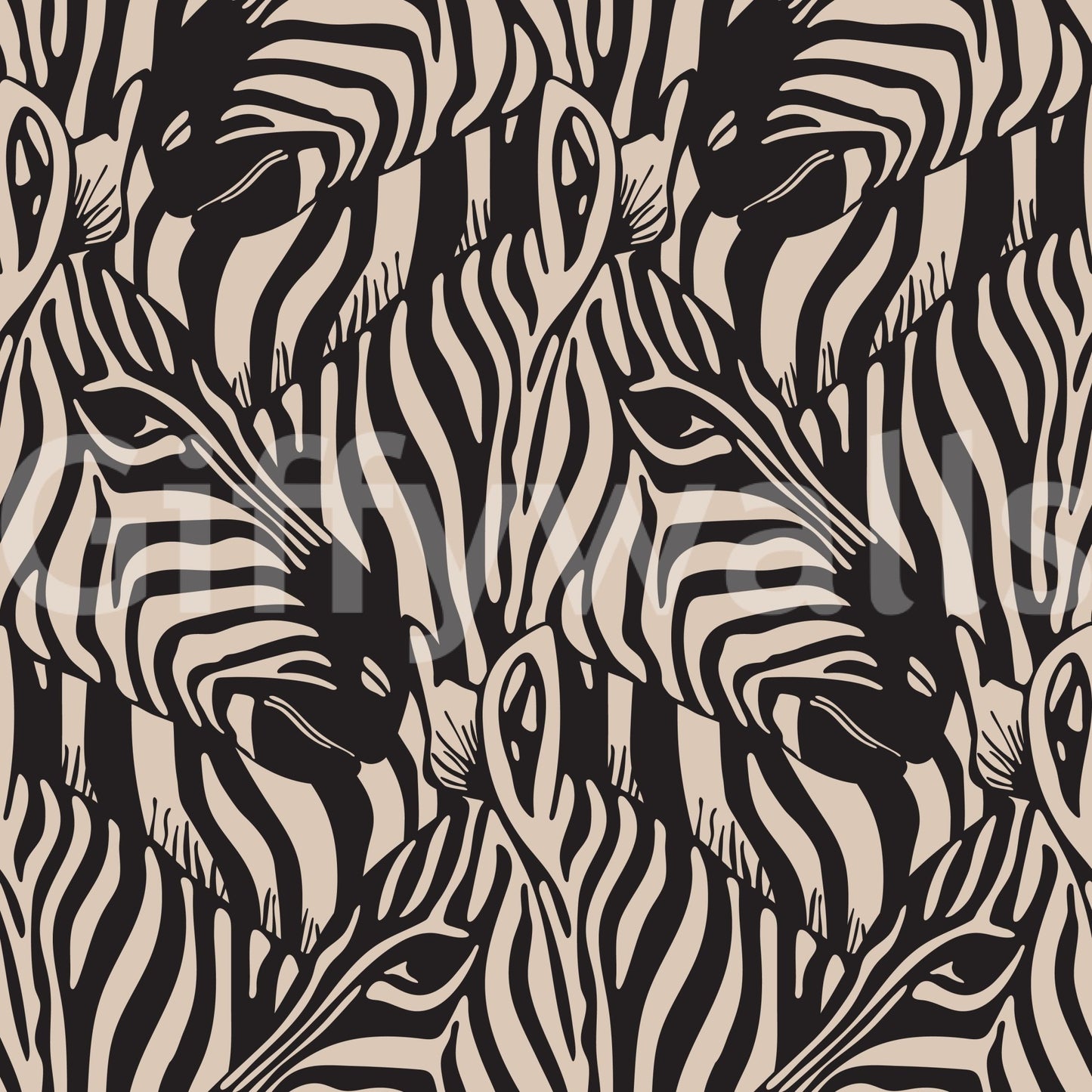 The design is non-realistic and interpretive.

