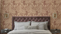 The colors are soft, muted tones of mocha mousse, brown, and cream.

