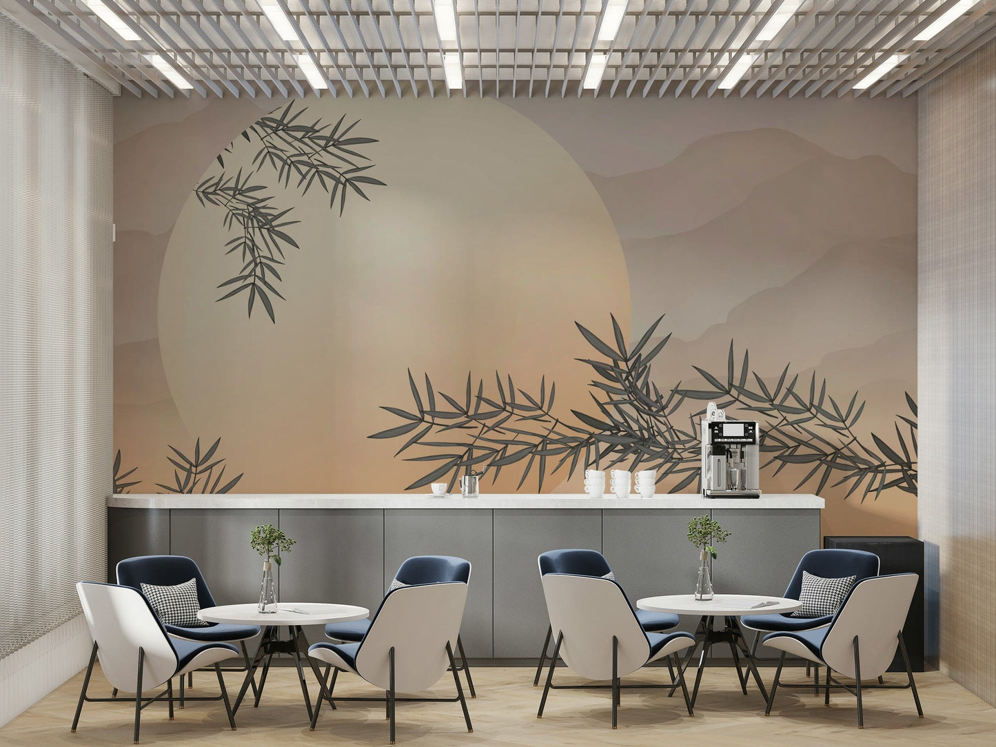 The design has a beautiful, artistic aesthetic.

